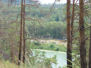 Вид лагеря с тех самых холмов