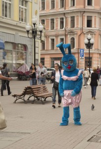 Голубая зайка