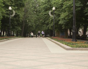 На Никитском тоже не особо людно